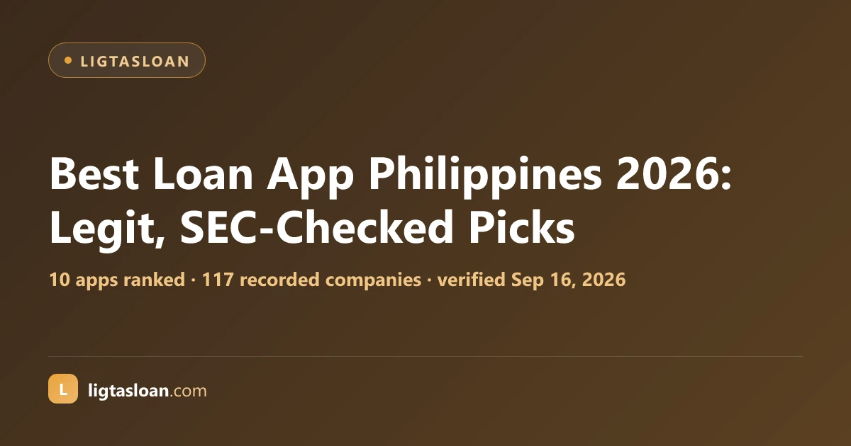 Best Loan App Philippines 2026: Legit, SEC-Checked Picks
