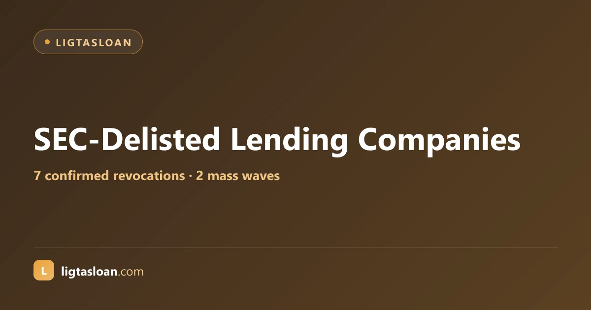 SEC-Delisted Lending Companies